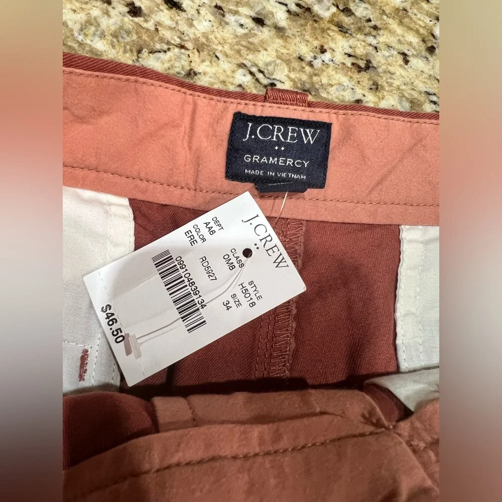 J. Crew Gramercy Shorts in Old Red 34W
